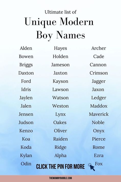 Trending modern baby boy names you will love! Short Name Ideas, Modern Names For Boys, Nature Boy Names, Greek Myths Stories, Modern Baby Boy Names, Names For Boys, Short Names, Best Character Names, Baby Name List