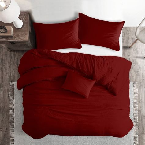 St Anne Red Bedding 3 Cherry Red Bedding, Neutral Duvet Covers, Room Palette, Slate Wallpaper, Egyptian Cotton Duvet Cover, Feather Wallpaper, Room Aesthetics, King Size Duvet Covers, Red Bedding