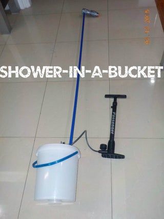 Shower-in-a-Bucket : 7 Steps - Instructables Diy Portable Shower Ideas, Diy Camping Shower Ideas, Survival Notebook, Camping Shower Ideas, Dry Cabin, Camp Shower, Rv Diy, Outdoor Camping Shower, Portable Outdoor Shower