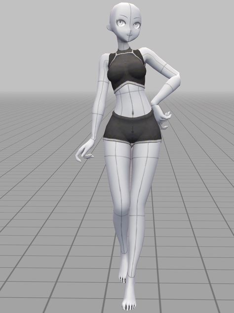 Pose Reference Art Female, Hand On Hip Reference Female Drawing, 3d Poses Reference Fem, Pose Reference App, 3d Modeling Reference Pose, Pose Reference Standing Woman, Easypose 3d References, Standing Still Pose Reference, Base Full Body Pose