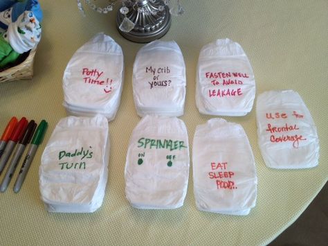 Diaper Notes Sip And See Game Ideas, Sip And See Games, Baby Joey, Bump Ahead, Bumble Bee Baby Shower, Jungle Baby Shower Theme, Sip And See, Baby Shower Party Ideas, Bearly Wait