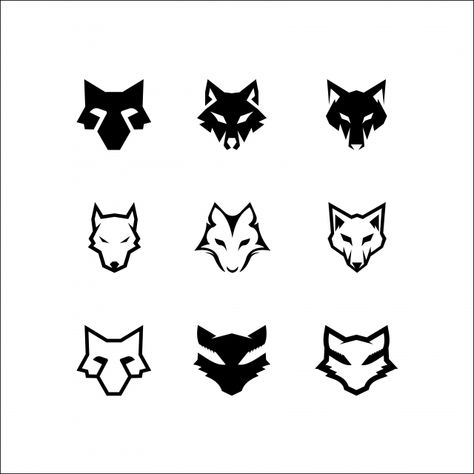 Wolf Icon Cute, Fox Head Logo, Wolf Logo Graphics, Wolf Logo Art, Wolf Head Illustration, Wolf Head Silhouette, Wolf Logo Design, Wolf Head Logo, Wolf Symbol