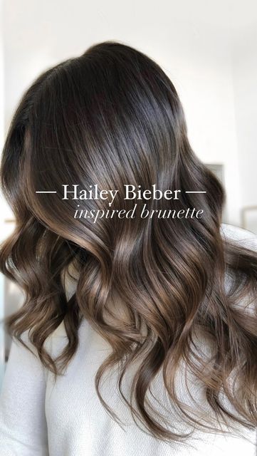 Ash Biolage Hair, 2023 Brunette Balayage, Brown Hair Colors Babylights, Brunette Balayage Chocolate, Highlight Balayage Brunettes, Chocolate Brown Dimensional Balayage, Dark Brunette Root Melt, Light Brunette Fall Hair 2023, One Shade Brown Hair