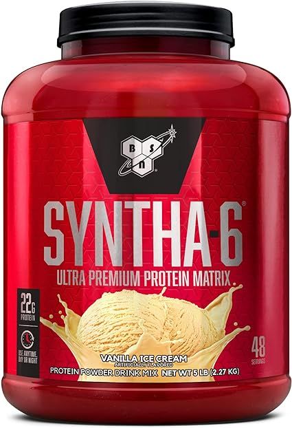 Amazon.com: BSN SYNTHA-6 Whey Protein Powder with Micellar Casein, Milk Protein Isolate Powder, Vanilla Ice Cream, 48 Servings (Packaging May Vary) : Health & Household Vanilla Protein Powder Coffee, Premire Protien Shake Recipes Vanilla, Protein Powder Brands, Protein Powder Vanilla, Weight Maintenance, Protein Ice Cream, Whey Protein Isolate, Isolate Protein, Whey Protein Powder