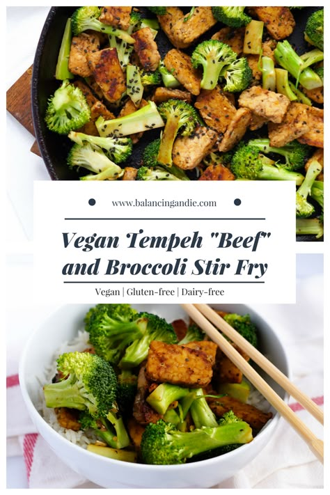 Tempeh And Broccoli, Tempeh Broccoli, Roast Beef Sandwich Recipes, Vegan Tempeh, Leftover Roast Beef, Lunch Prep, Tempeh Recipes, Beef And Broccoli, Broccoli Stir Fry