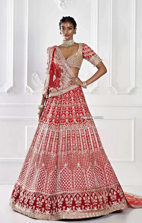 Manish Malhotra - India 🇮🇳 Latest Bridal Lehenga Designs, Bridal Lehenga Designs, Latest Bridal Lehenga, Lehenga Red, Bridal Lehenga Red, Manish Malhotra, Lehenga Designs, Manish, Indo Western