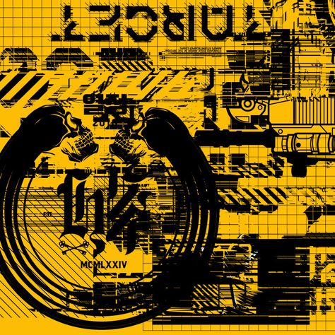 Cyberpunk Aesthetic Yellow, Yellow Cybercore, Black And Yellow Background, Cybergoth Aesthetic, Yellow Icon, Yellow Y2k, Direction Illustration, Yellow Theme, Yellow Bee