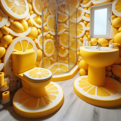 🍋 Bathroom Weird Houses, Funny Food Pictures, Crazy Bathrooms, Crazy Furniture, Unusual Bathrooms, Food Furniture, Simple Furniture Design, Weird Furniture, Crazy Houses