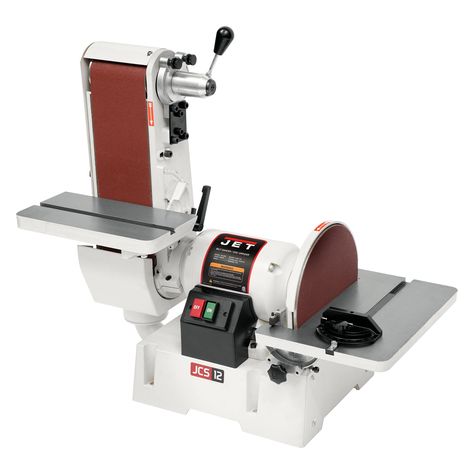 PRICES MAY VARY. Graphite covered steel platen runs cooler, increasing machine and belt life Precision-ground cast iron tables have positive stops at 90 and 45 degrees for sanding flat pieces or mitered angles Exclusive dual thumbscrew belt tracking adjustment locks to keep belt on track during use Quick-lock dust cover allows fast disc changes Single 4" dust port on the back of the base collects dust effectively from both the belt and disc Specially designed belt guard allows full use of the 6" Spindle Sander, Rockler Woodworking, Belt Sander, Iron Table, Dust Collection, Dust Cover, Woodworking Shop, Good Grips, Woodworking Tools