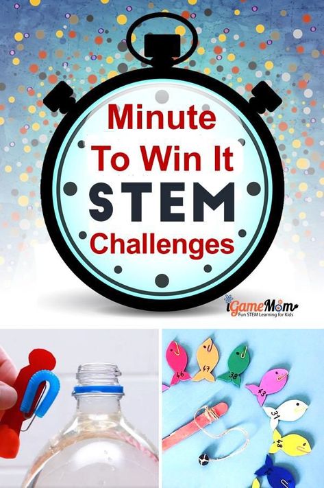 Minute to Win It Party Games Kids Love, STEM challenge games for classroom party, family holiday party and birthday party, with little prep and easy-to-get materials. Detailed instructions even class notes for kids. #STEMforKids #iGameMomSTEM #STEMactivities #STEMchallenge #MinuteToWinIt #PartyGame #STEMeducation Picnic Potatoes, Paleo Picnic, Minute To Win It Party, Stem Club, Games For Kids Classroom, Easy Stem, It Party, Steam Ideas, Stem Classes