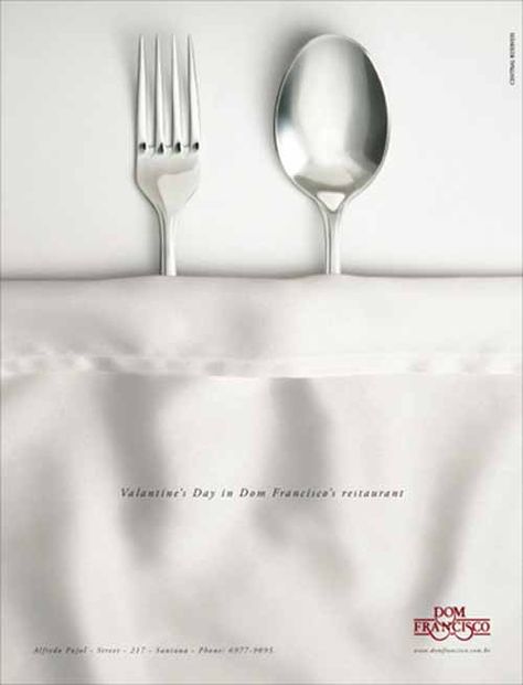 Hotel Ads, Restaurant Advertising, Restaurant Ad, 광고 디자인, Creative Advertising Design, Publicidad Creativa, Guerilla Marketing, Creative Valentines, Best Ads