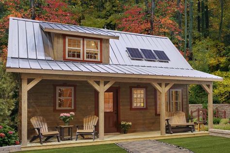 All too often, off-grid living is thought of as living without. But off-grid living can be comfortable, beautiful, and quite amazing! See how: Small Cabin House, Wood Cabins, Floor Planning, Backyard Cabin, Small Cabins, Small Cabin Plans, House Lifestyle, Off Grid House, Alternative Living