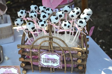 Disco Cowgirl Cake Pops, Cowgirl Cake Pops, Pink Cowgirl Dessert Table, Rodeo Cake Pops, Cow Cake Pops, Cake Pops Western Theme, Cowgirl Cakepops, Rodeo Theme Cake Pops, Pink Cowgirl Cake Pops