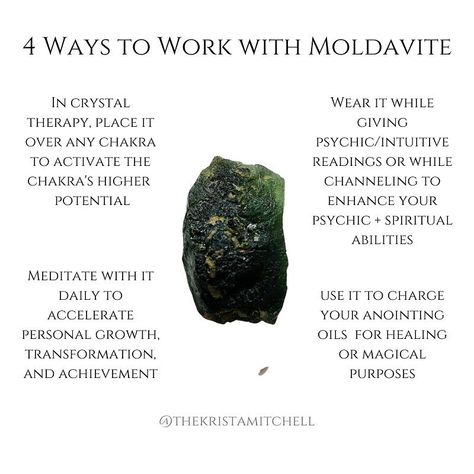 Moldivate Crystal Meaning, Crystals For Manifestation, Moldavite Stone, Crystal Guide, Crystals Healing Properties, Spiritual Crystals, Meditation Crystals, Crystal Therapy, Crystal Healing Stones