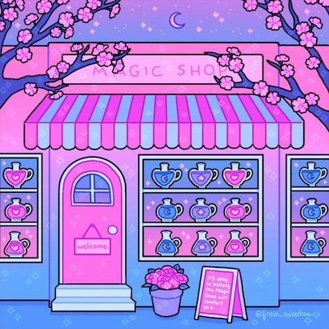 Emily Kim❤️ on Instagram: “Would you like to come into the Magic Shop?✨✨✨(Sound on!) HEY do you like animations? well here’s a crappy one I tried today! I kinda suck…” Arte Do Kawaii, Stickers Kawaii, Japon Illustration, Cute Animal Drawings Kawaii, Cute Kawaii Drawings, Wow Art, Magic Shop, Kawaii Wallpaper, Cute Art Styles