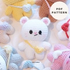 Baby JINIRET SKZOO Crochet Pattern Skzoo Crochet, Cute Little Things, Felt Diy, Animal Dolls, Half Double Crochet, Crochet For Kids, Animal Pattern, Pattern Books, Crochet Doll