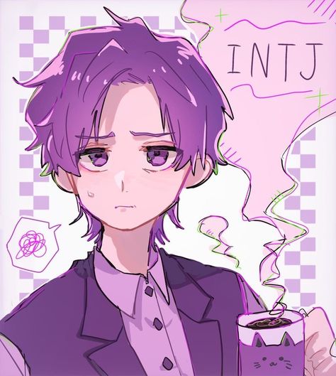 Intj Fanart, Mbti Personality Types, Mbti Personality, Intj, Personality Types, Mbti, Anime Character, Purple, Anime