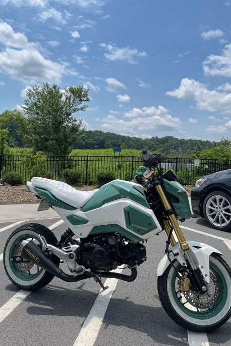 Custom Grom Motorcycle, Honda Grom Mods, Grom Honda, Honda Grom Custom, Grom Bike, Grom Motorcycle, Lady Driver, Honda Navi, Honda Grom 125