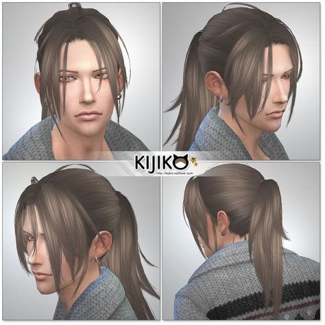 Kijiko Sims: Hototogisu hair retextured for Sims 4 Sims 4 Cc Masculine Hair, Sims 4 Cc Hair Male Ponytail, Sims 4 Cc Male Long Hair Ponytail, Sims 4 Cc Men Hair Short, Sims 4 Long Hair Cc Male, Sims 4 Cc Asian Male, Sims 4 Male Hair Cc Long, Braids With Taper, Sims 4 Cc Long Hair Male