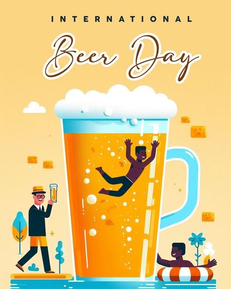 PSD international beer day posters | Premium Psd #Freepik #psd International Beer Day, Beer Cheers, Beer Quotes, Beer Day, Beer Cheese, Psd Template Free, Beer Packaging, Free Psd, Psd Templates