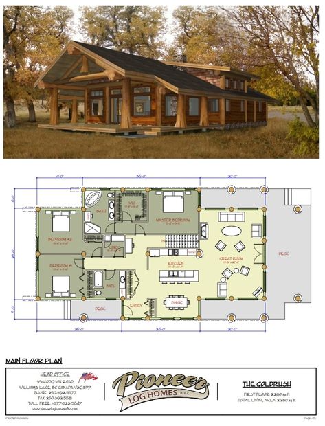 Cabin Plans 3 Bedroom, Small Mountain House Plans, 3 Bedroom Cabin Floor Plans, Floor Plans Cabin, Floor Plans With Loft, Farmhouse Cottage Plans, Cabin Blueprints, Wooden House Plans, Modern Cabin Plans