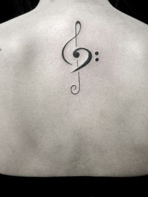 Daisy Chain Tattoo, Treble Clef Tattoo, Tattoo Music, Music Note Tattoo, Music Tattoo Designs, Note Tattoo, Disney Tattoo, Geniale Tattoos, Music Tattoo