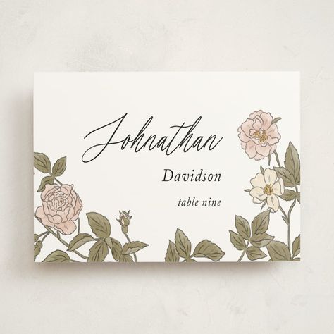 Wedding place card ideas