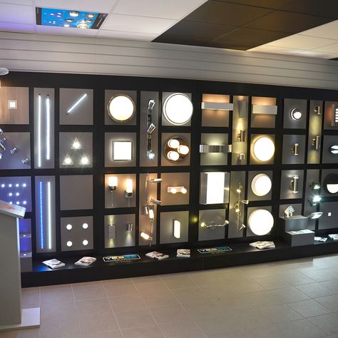 Here are our beautiful lighting showrooms from across the YESSS UK branch network. To find a branch near you, visit us at: www.yesss.co.uk Electrical Shop Interior Design, Electrical Shop, Showroom Decor, Showroom Display, Showroom Interior Design, Light Ideas, Casas Coloniales, Lighting Showroom, Interior Display