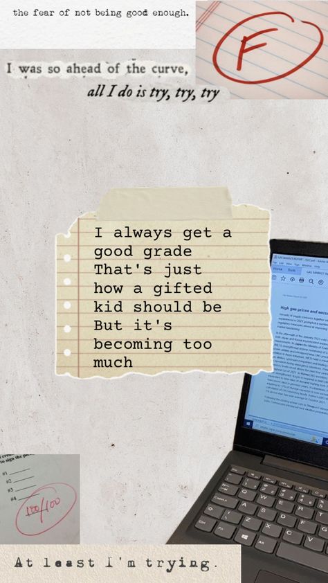 #giftedkidburnout #burnout #goodgrades #smartgirl #poems #poem #poetry #poembyme #poet #poetrybyme #poetryaesthetic #writer #abookishgirl #haiku #sevennineseven Gifted Kid Burnout Aesthetic, Burnout Aesthetic, Gifted Kid Burnout, Gifted Kid, Gas Prices, Burn Out, Good Grades, Gifted Kids, Create Collage