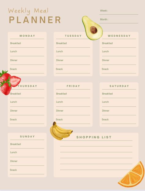 You can plan the meals that you are going to have for the current week or the next week and you just have to print the file and then you can put it anywhere you like. Track the meals that you have had or make plans for the meals you are going to make. Size is A4 Grocery List Diet, Meal Planning Printable Weekly, Weekly Meal Plan Template, Meal Calendar, Meal Tracker, Weekly Meal Planner Template, Diet Tracker, Daily Meal Plan, Meal Planner Template