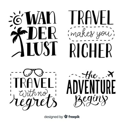 Travel Font Design, Travel Lettering, Travel Fonts, Letter To Best Friend, Cricut Heat Transfer Vinyl, Calligraphy Quotes Doodles, Travel Doodles, Hand Lettering Worksheet, Travel Printables