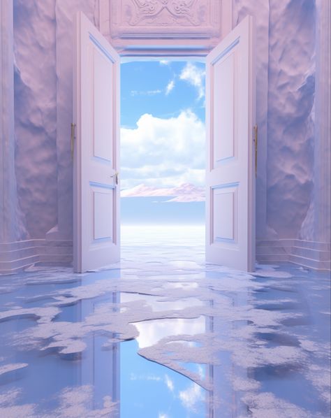 Heaven Art Aesthetic, Magical Doorway, Dreamscape Architecture, Manifestation Magic, Dreamy Artwork, Xbox Pc, Dreamcore Weirdcore, Liminal Space, Liminal Spaces