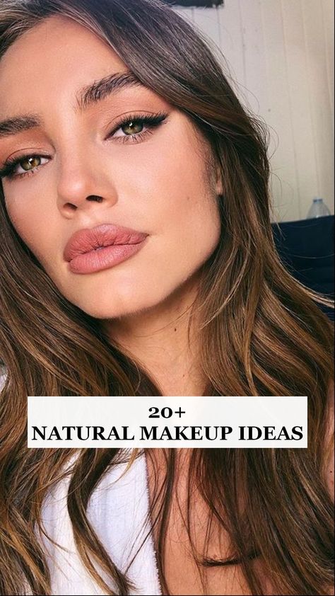 Natural Makeup Styles, Dewy Summer Makeup, Makeup Natural Look, Brown Eye Makeup, Subtle Eye Makeup, No Make Up Make Up Look, Neutral Lip Color, Natural Makeup Style, Pale Makeup