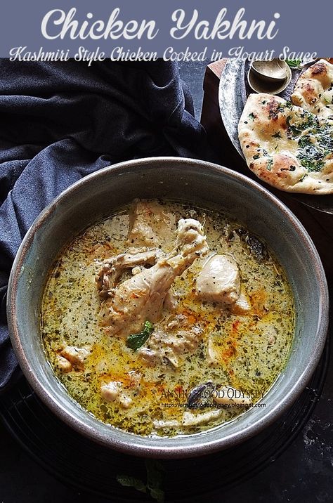 Kashmiri Style Chicken Yakhni | Yakhni Chicken Recipe Yakhni Recipe, Kashmiri Chicken, Suhoor Recipes, Exotic Food Recipes, Kashmiri Food, Kashmiri Recipes, Recipes For Ramadan, Chicken Indian, Chicken Curry Recipes