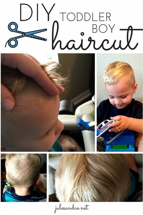 DIY Toddler Boy Haircut | Is your toddler in desparate need of a trim? Save money by skipping the barbershop and do it yourself! Julie shares her easy haircut tips here. | http://julesandco.net Baby Boy Haircut, Toddler Boy Haircut, Haircut 2020, Toddler Girl Haircut, Toddler Hairstyles Boy, Baby Haircut, Toddler Haircuts, Boy Haircut, Toddler Boy Haircuts