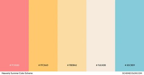 20 Trendy Summer Color Palettes » Blog » SchemeColor.com Summer Color Schemes, Summer Color Palettes, Retro Color Palette, Pool Colors, Summer Color Palette, Summer Beach Party, Summer Pool Party, Fall Color Palette, The Best Summer