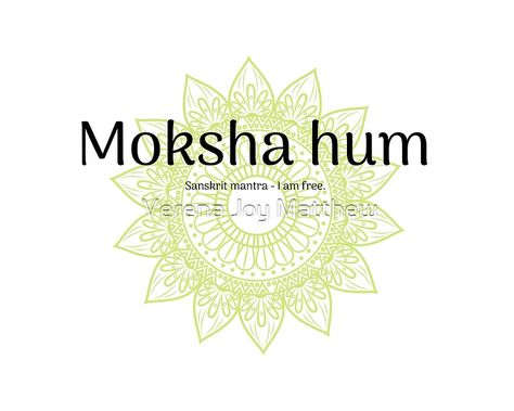 Moksha Hum Sanskrit Mantra which translates “I am free". •  Find Sanskrit mantra designs at Redbubble. Sanskrit Travel Quotes, Yoga Class Themes, Diy Tattoo Permanent, Sanskrit Language, Sanskrit Tattoo, Buddhist Mantra, Sanskrit Quotes, Sanskrit Mantra, Candle Quotes