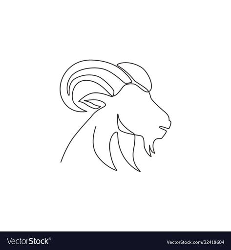 Ram Line Drawing, Ram Line Art, Small Goat Tattoo, Tattoo Goat, Doodle Tattoos, Goat Tattoo, Golden Goat, Eid Design, Mini Goats