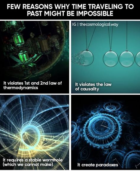 the cosmological way/Science on Instagram: “The second law of thermodynamics shows that the arrow of time point in the direction of increase in disorder. If somehow we travel in past…” Law Of Thermodynamics, Second Law Of Thermodynamics, The Arrow, Us Travel, Time Travel, Two By Two, Science, Travel, On Instagram