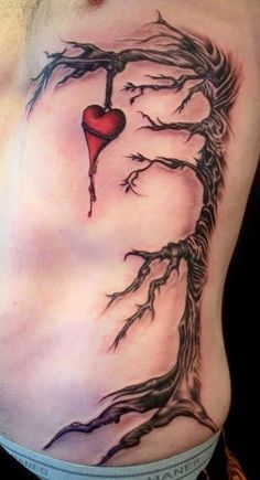 Yggdrasil Tattoo, Tree Tattoo Meaning, Pattern Tattoos, Kunst Tattoos, Band Tattoos, Muster Tattoos, Tree Tattoo Designs, Heart Tattoos, Tree Of Life Tattoo