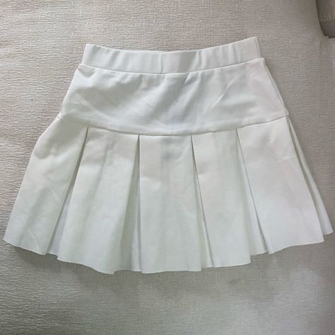 White Skirts Short, Whote Skirt, Coquette Skirts, Mini White Skirt, Cute White Skirt, Basic Skirts, Short White Skirt, Off White Skirt, Tennis Mini Skirt