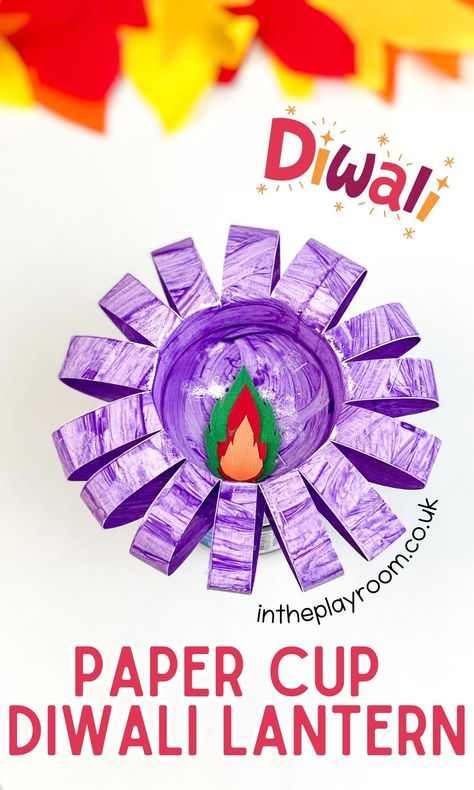 Paper Cup Diwali Craft for Kids - In The Playroom Diwali Art Projects For Kids, Preschool Diwali Activities, Diwali Crafts For Kids Preschool, Diwali Craft For Kids, Diwali Crafts For Kids, Significance Of Diwali, Diwali Craft For Children, Diwali Colours, Diwali For Kids