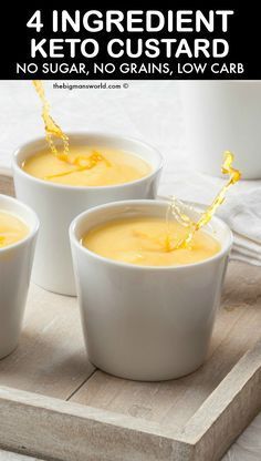 Keto Custard, Egg Custard Recipes, Keto Pudding, Keto Quiche, Custard Recipe, Breakfast Low Carb, Baked Egg, Baking Soda Beauty Uses, Egg Custard