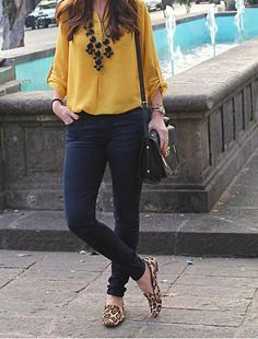 Outfit Work, Leopard Print Shoes, Summer Work Outfits, Neue Outfits, Print Shoes, Outfit Trends, Casual Work Outfits, Work Outfits Women, Work Office