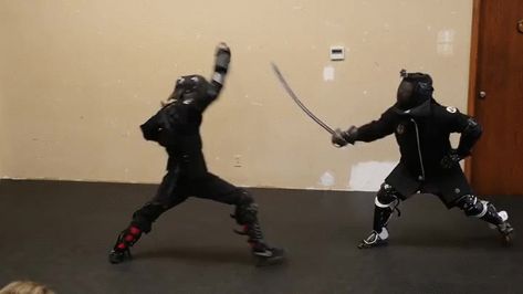 via GIPHY Martial Arts Character, Swords In The Ground, Anime Martial Arts Gif, Battle Ready Swords, Swordfighting Gif, Movie Swords, Stunt Woman, Martial Arts Gif, Historical European Martial Arts