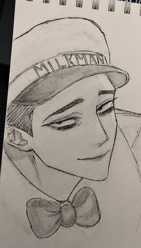 Milkman #Milkman that's not my neighbour #that's not my neighbour Milkman Fanart, Francis Mosses, Milk Man, I Love Him So Much, Snk Cosplay, Art Tools Drawing, Easy Drawings Sketches, Sketchbook Ideas, Animated Drawings