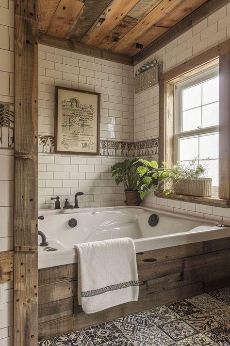 Walk In Shower Ideas, Ranch House Decor, Barn Style House Plans, Casa Country, Dream Life House, Bathroom Farmhouse Style, Diy Concrete, Rustic Bathrooms, Barn Style House