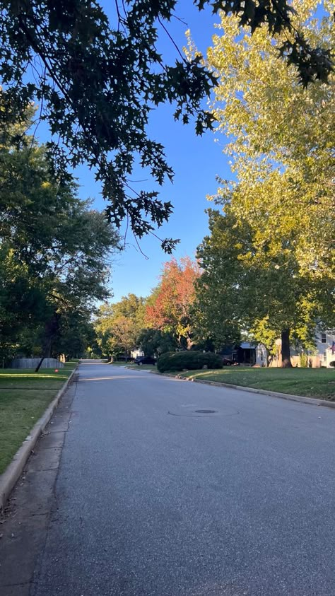 American Street, American Scenery, America Street, Usa Town Aesthetic, Neighbourhood Aesthetic, Neighborhood Street, Suburb Aesthetic, Suburban Street Aesthetic, America Suburbs Aesthetic