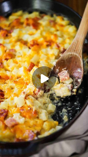 Kris Longwell & Wesley Loon on Instagram: "There are so many reasons to love this Ham and Potato Casserole. It’s easy. A great way to use up leftover ham. But most of all, it’s just amazingly delicious! And it’s always such a huge hit with family and guests.
 
Click on the link in our bio to our website and search “Ham and Potato” for full recipe and checkout the full video on our YouTube channel.

#howtofeedaloon #loonapproved #ham #casserole #sundaydinners #weeknightmeals #weeknightdinner #meatandcheese #meatandpotatoes #comfortfoods #dinneridea #cookandshare #gayhusbands #southerncastiron" Ham And Egg Casserole, Ham And Potato Casserole, Ham Casserole, Ham And Eggs, Potatoe Casserole Recipes, Egg Casserole, Leftover Ham, Easy A, Potato Casserole