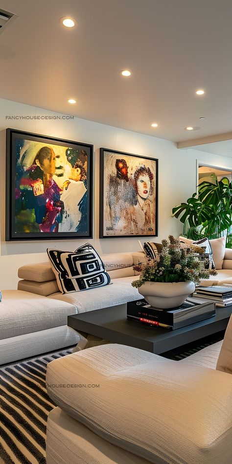 Living space stories unfold as the unique elements of the room come together in perfect harmony. Luxury Living Room Decor, Apartment Living Room Design, Wall Decor Ideas, Home Design Living Room, African Masks, Dream House Interior, Decor Home Living Room, Living Room Decor Apartment, Living Room Inspo